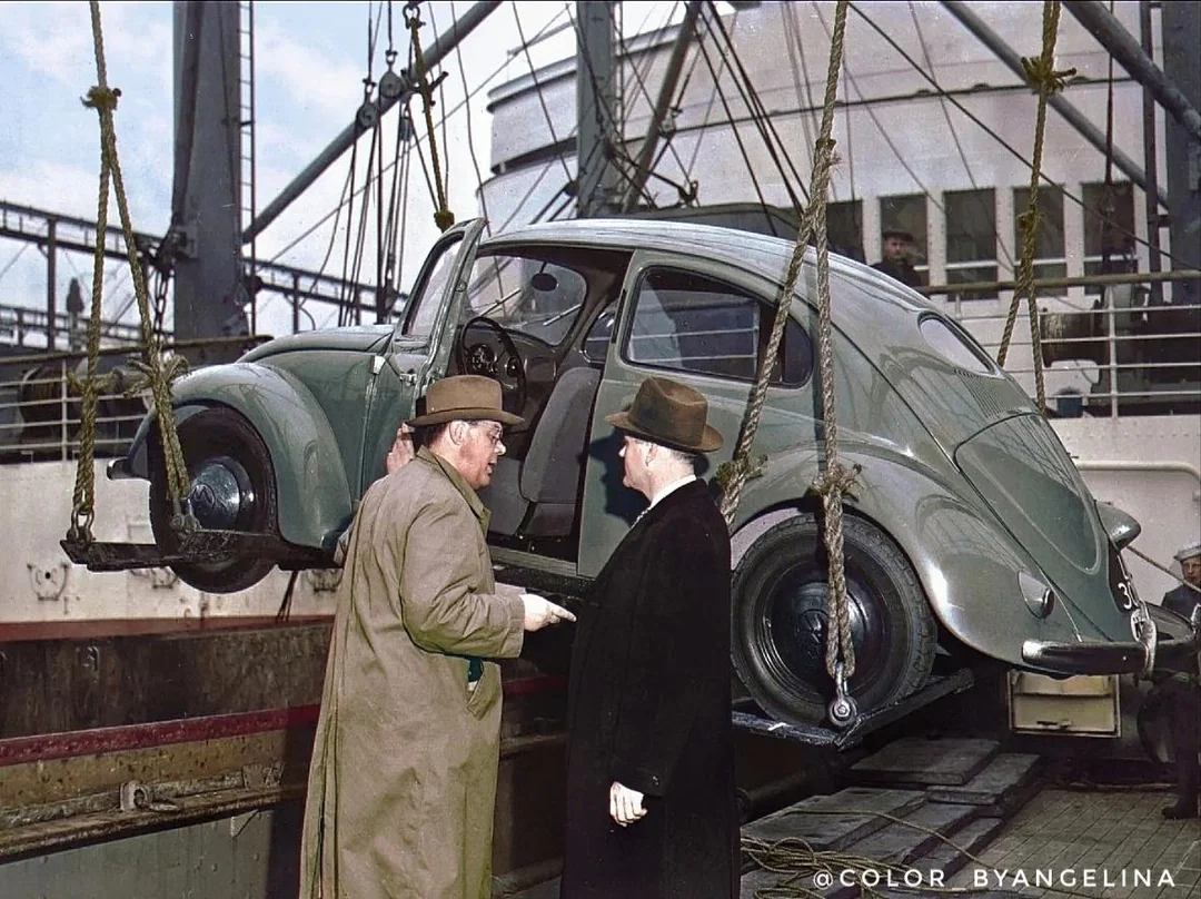 Pon Family imports the first VW Bug to the U.S.